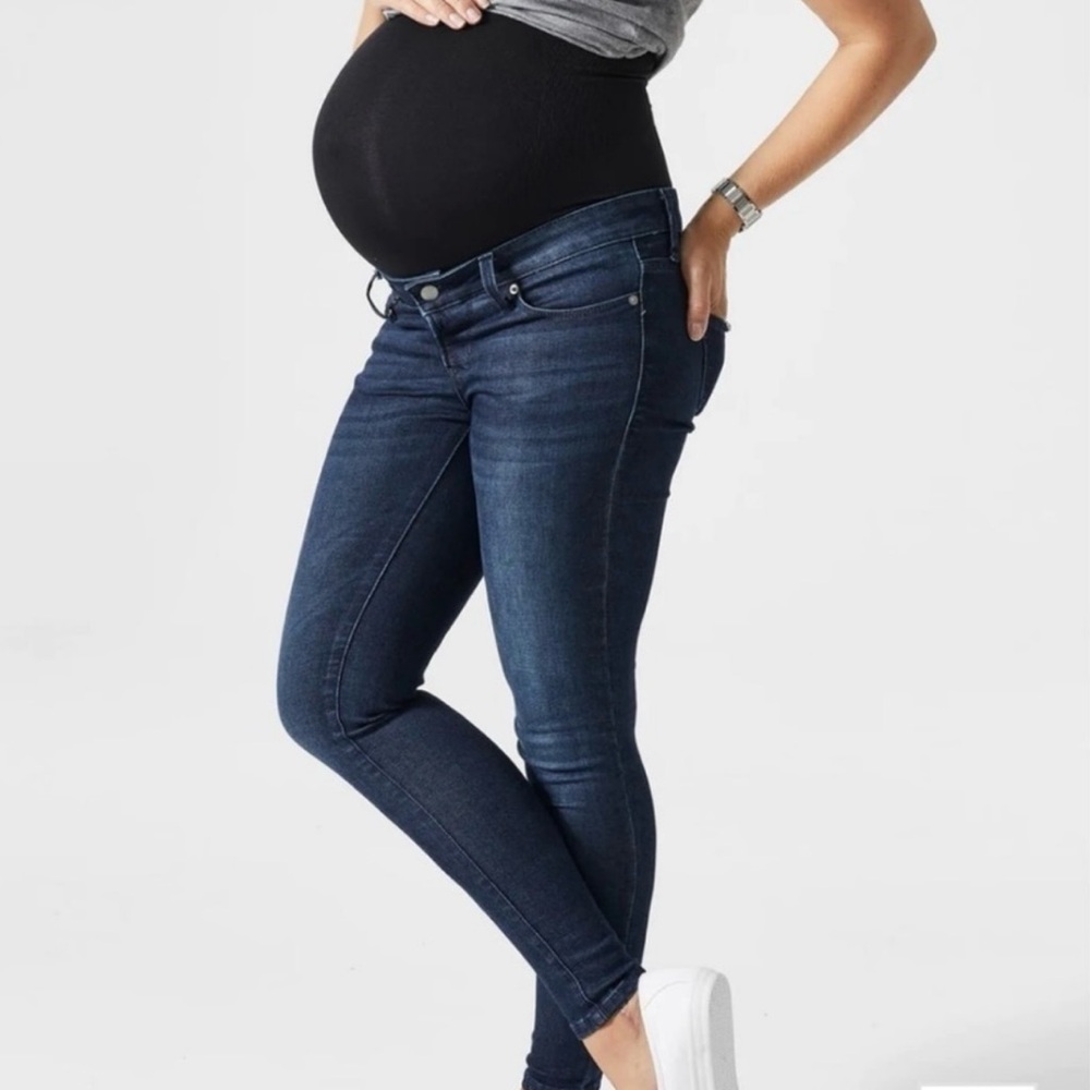 BLANQI Dark Blue Maternity Skinny Jeans